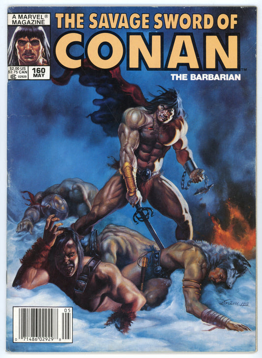 Marvel Magazine The Savage Sword of Conan the Barbarian Volume 1 No. 160 (May 1989)