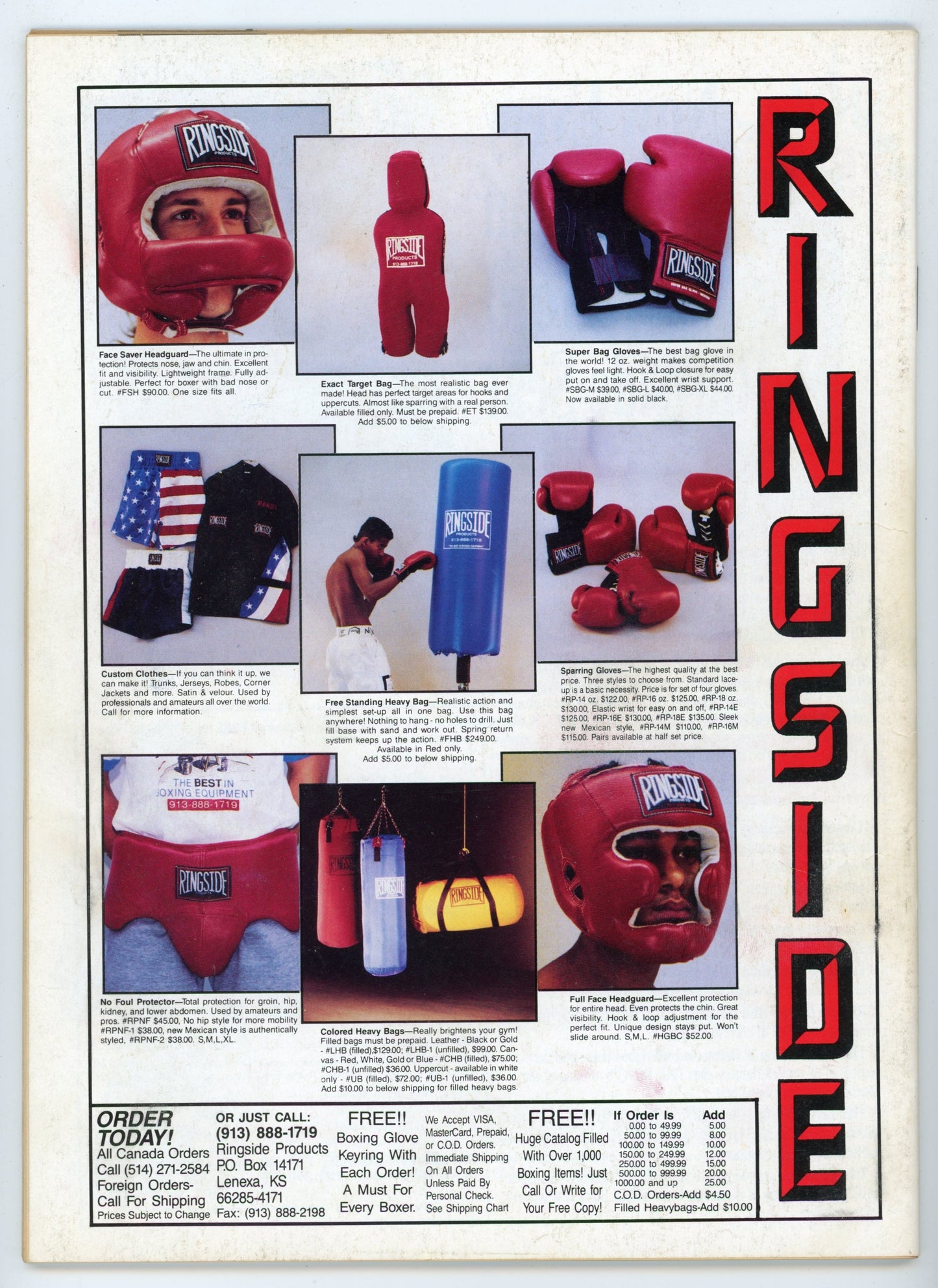 The Ring Vintage Boxing Magazine (August 1992) Larry Holmes vs. Evander Holyfield Pre-Fight Issue