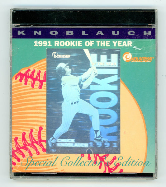 1992 MJB Holographics Chuck Knoblauch 1991 Rookie of the Year Collector's Edition Holoprism