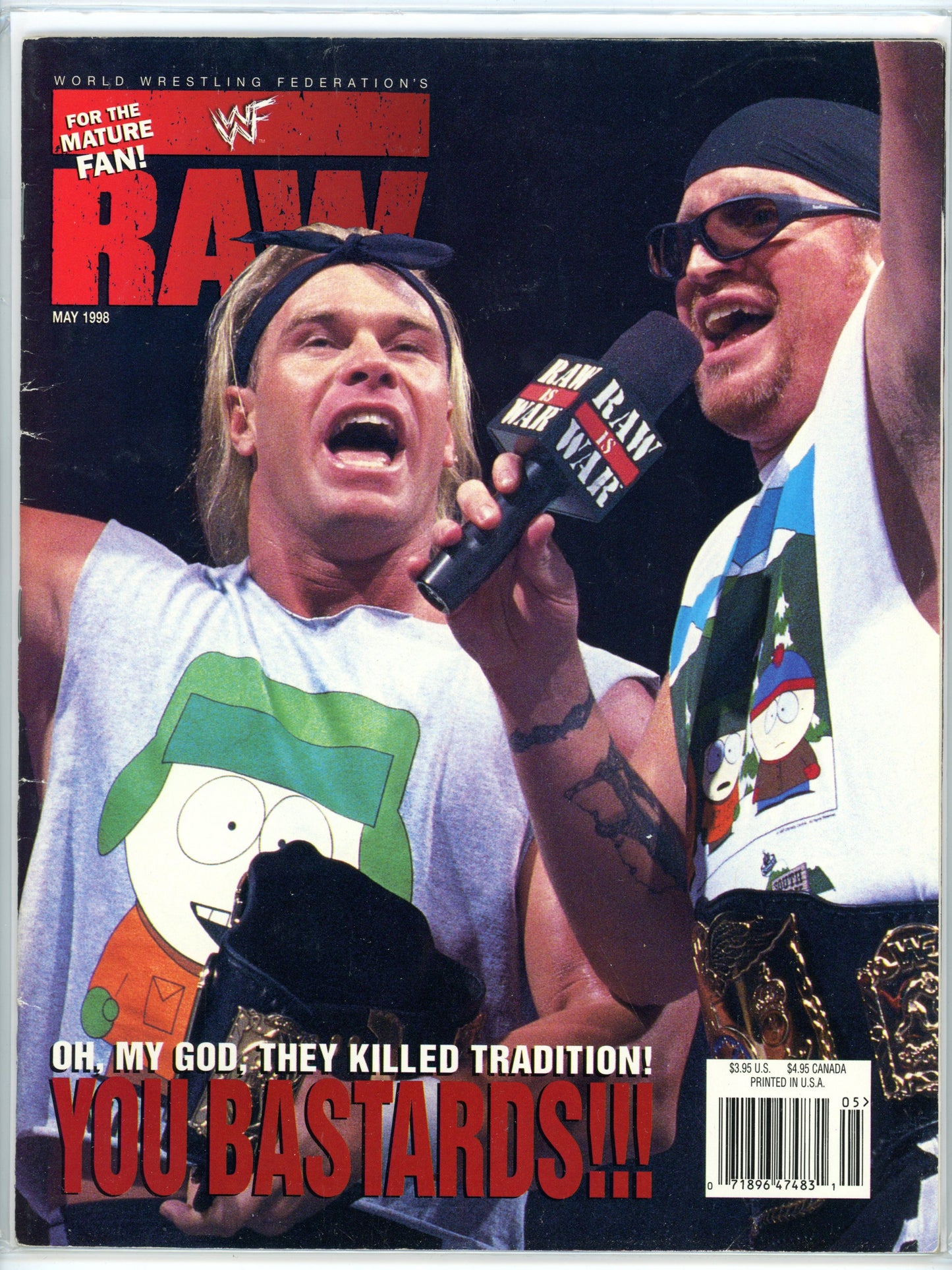 WWF Raw Vintage Wrestling Magazine (May, 1998) New Age Outlaws