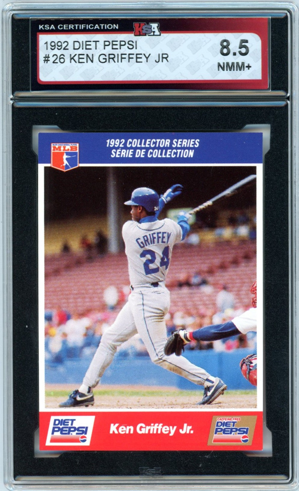 1992 Diet Pepsi Ken Griffey Jr. #26 Graded Baseball Card KSA 8.5