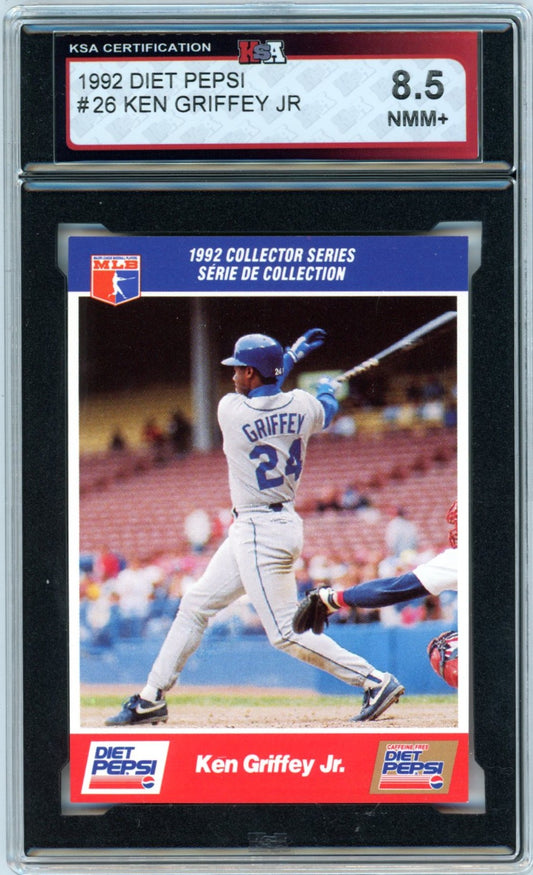 1992 Diet Pepsi Ken Griffey Jr. #26 Graded Baseball Card KSA 8.5