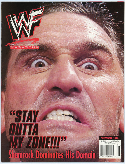 WWE WWF Vintage Wrestling Magazine (September 1998) Ken Shamrock
