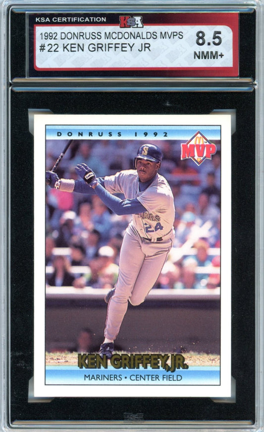 1992 Donruss McDonald's MVPs Ken Griffey Jr. #22 Graded Baseball Card KSA 8.5