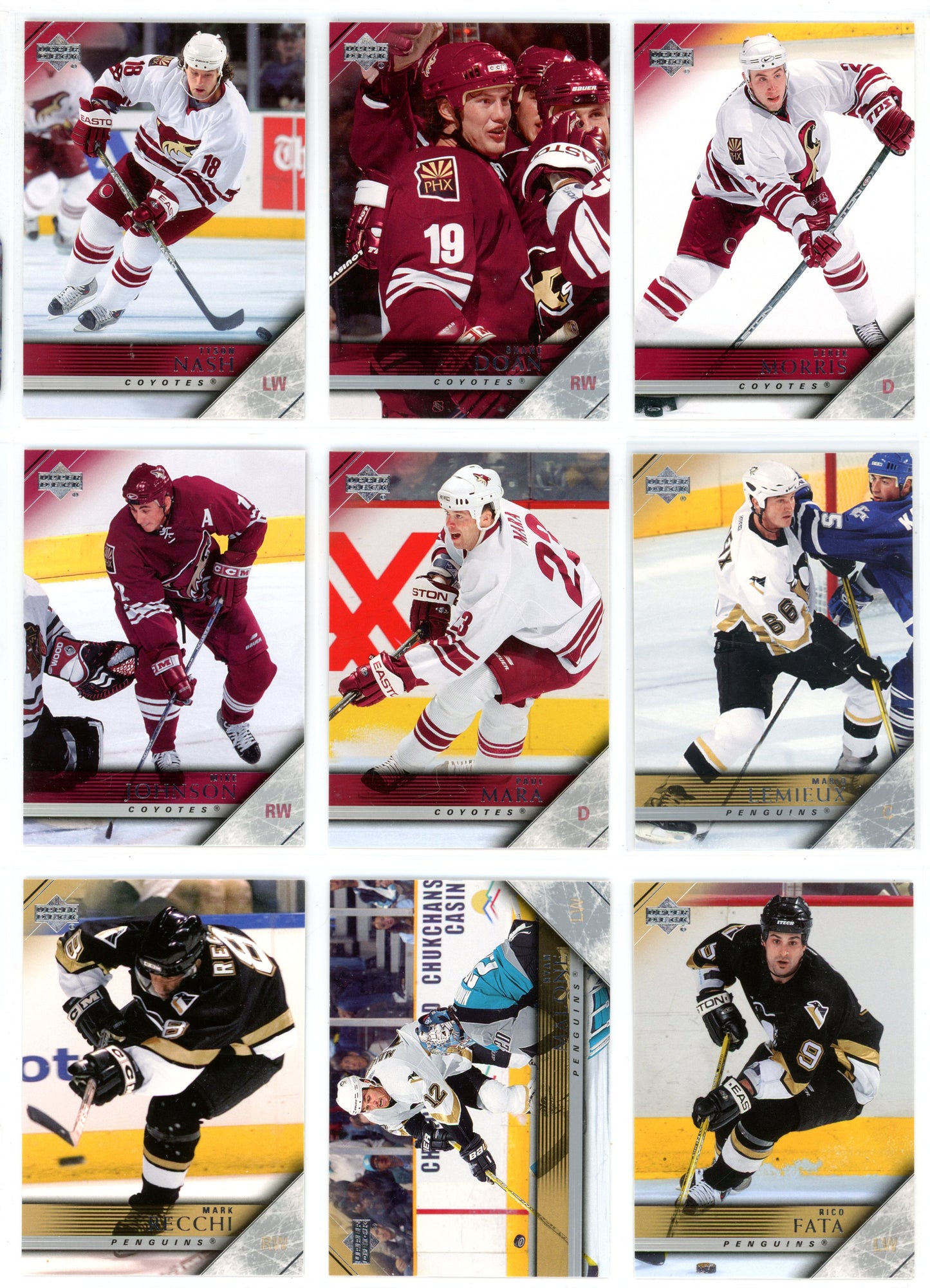 2005/06 Upper Deck Series One & Two Master Set (601 Cards) All Young Guns & Inserts Crosby, Ovechkin PSA 9