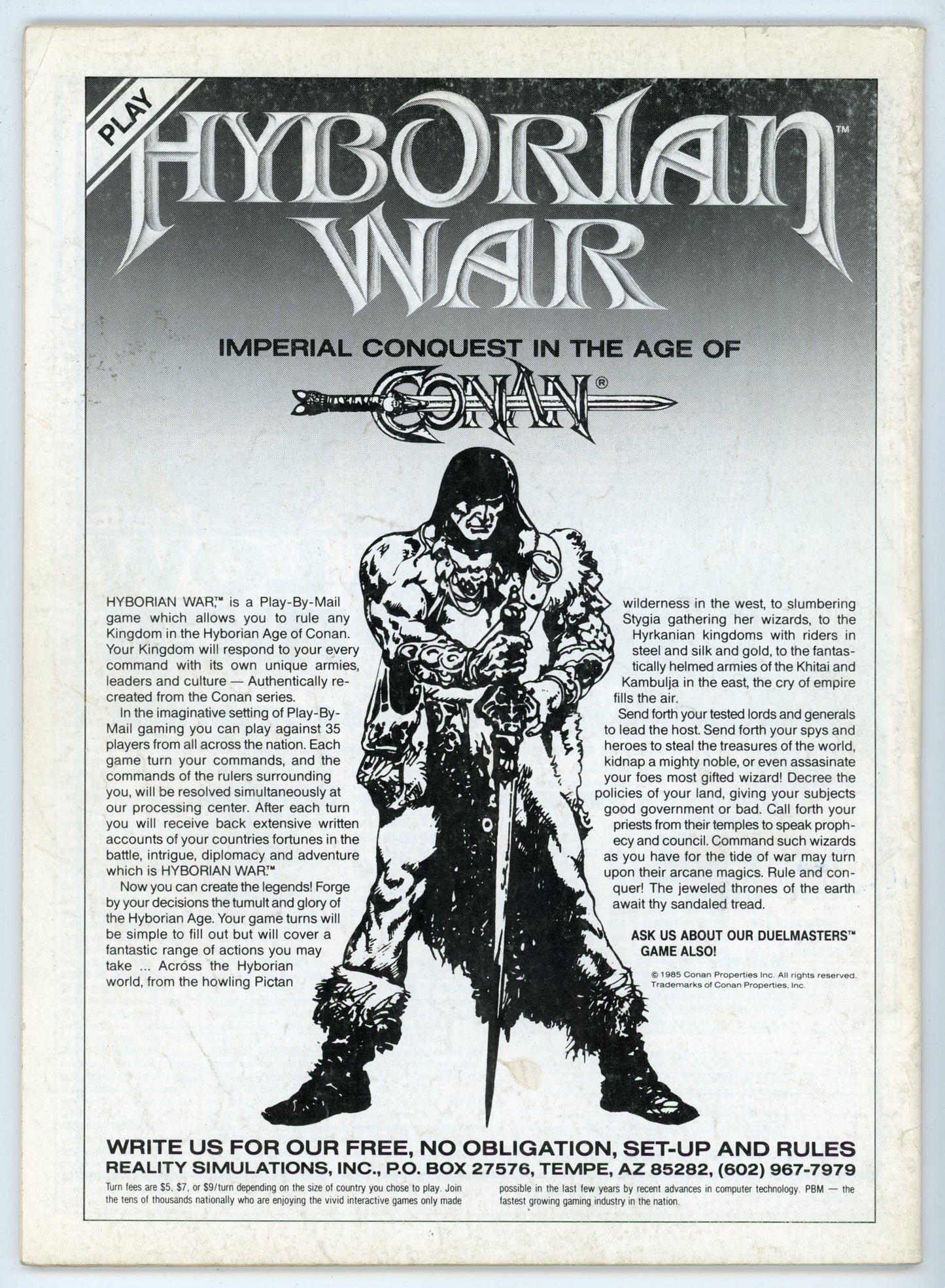 Marvel Magazine The Savage Sword of Conan the Barbarian Volume 1 No. 185 (May 1991)