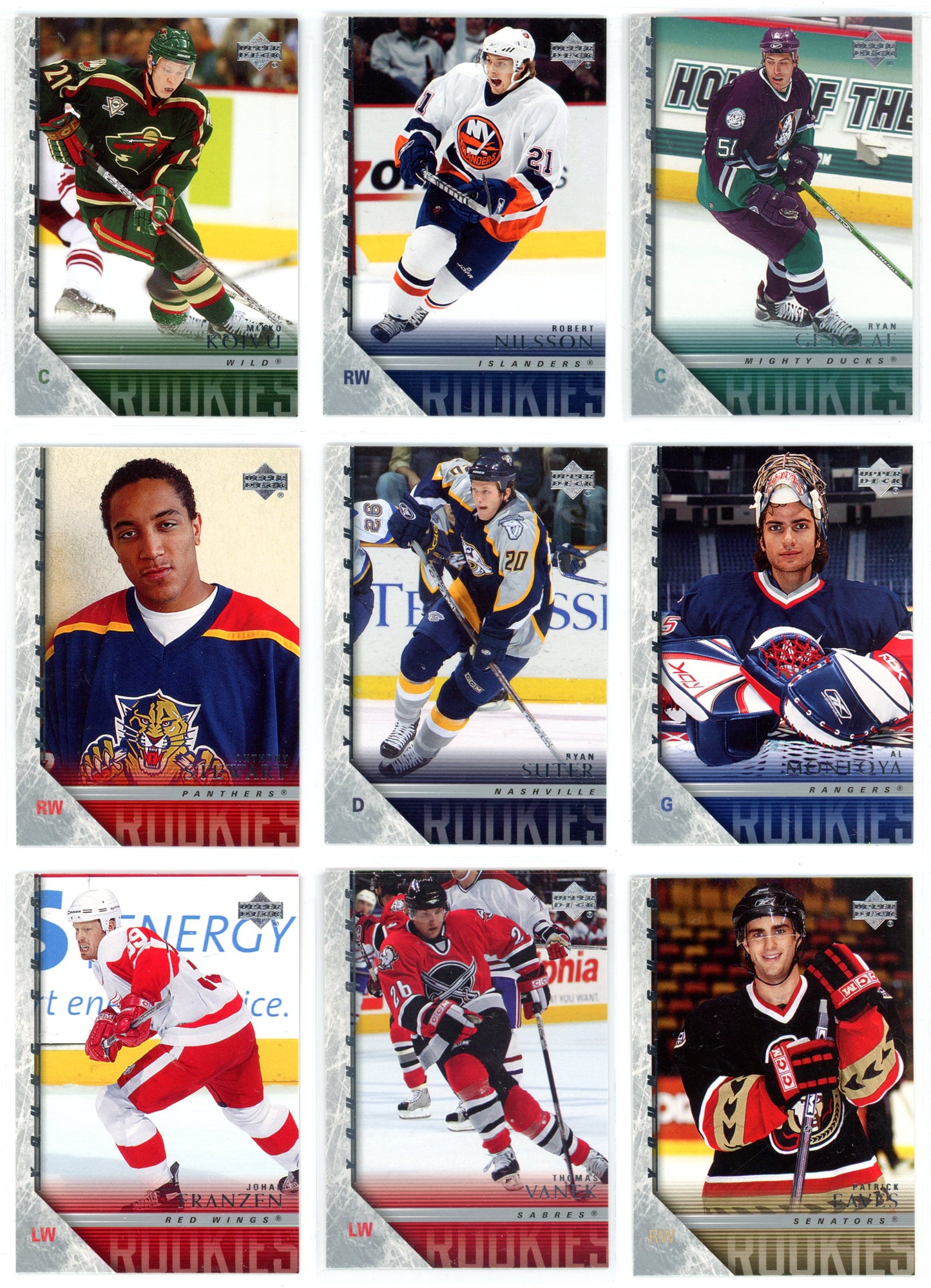 2005/06 Upper Deck Series One & Two Master Set (601 Cards) All Young Guns & Inserts Crosby, Ovechkin PSA 9