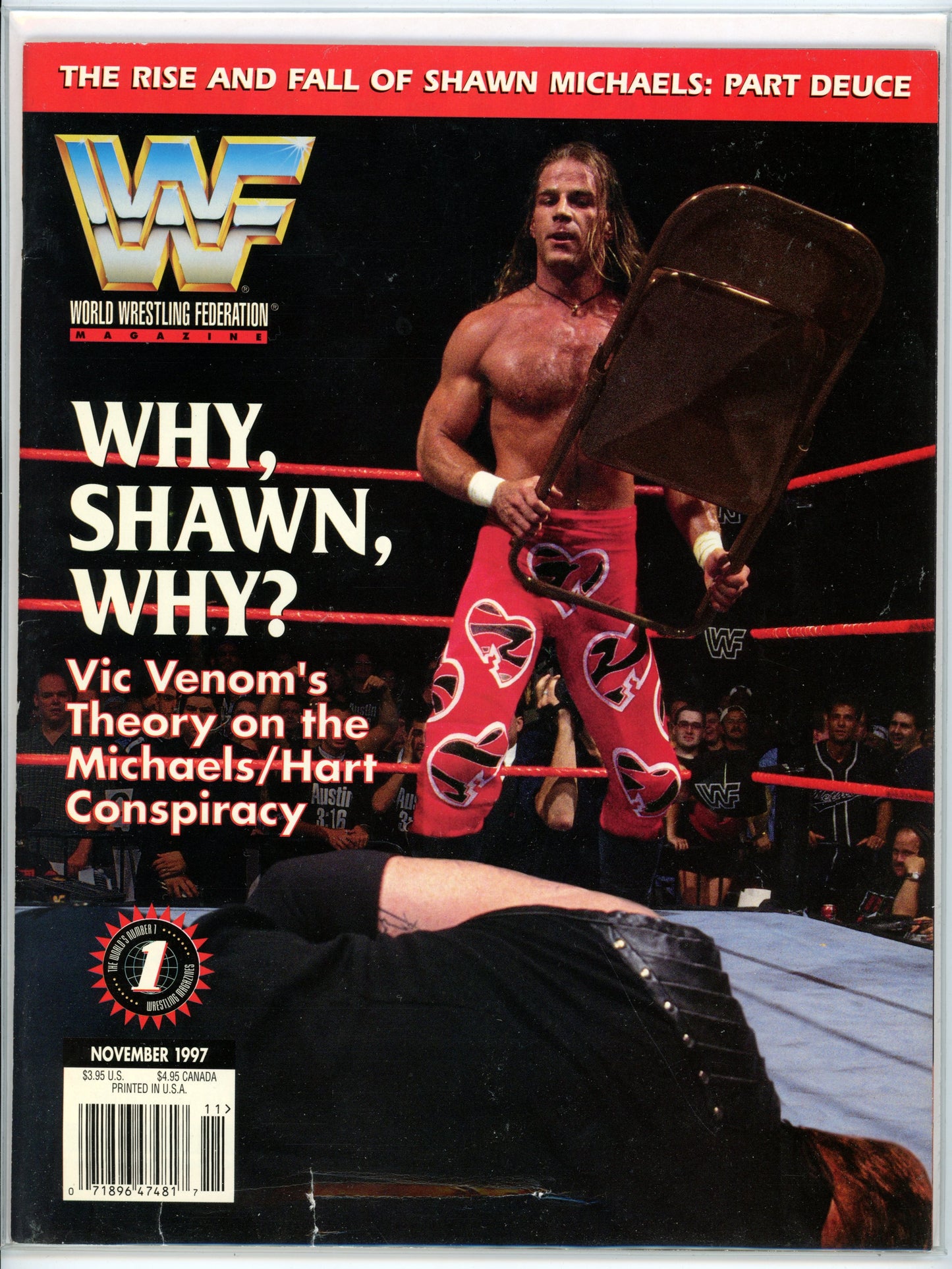 WWF Vintage Wrestling Magazine (November, 1997) Shawn Michaels