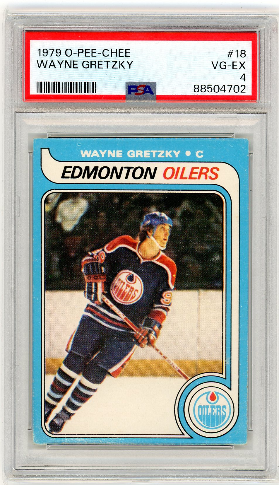 1979 O-Pee-Chee Wayne Gretzky Graded Rookie Card #18 PSA 4