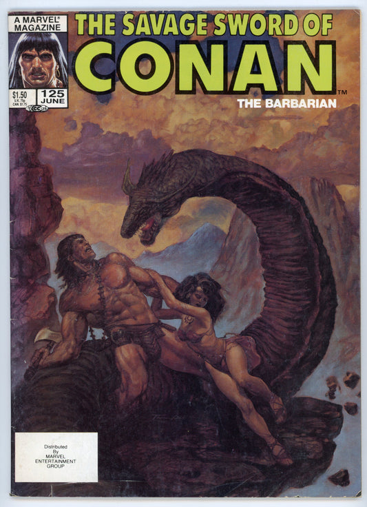 Marvel Magazine The Savage Sword of Conan the Barbarian Volume 1 No. 125 (June 1986)