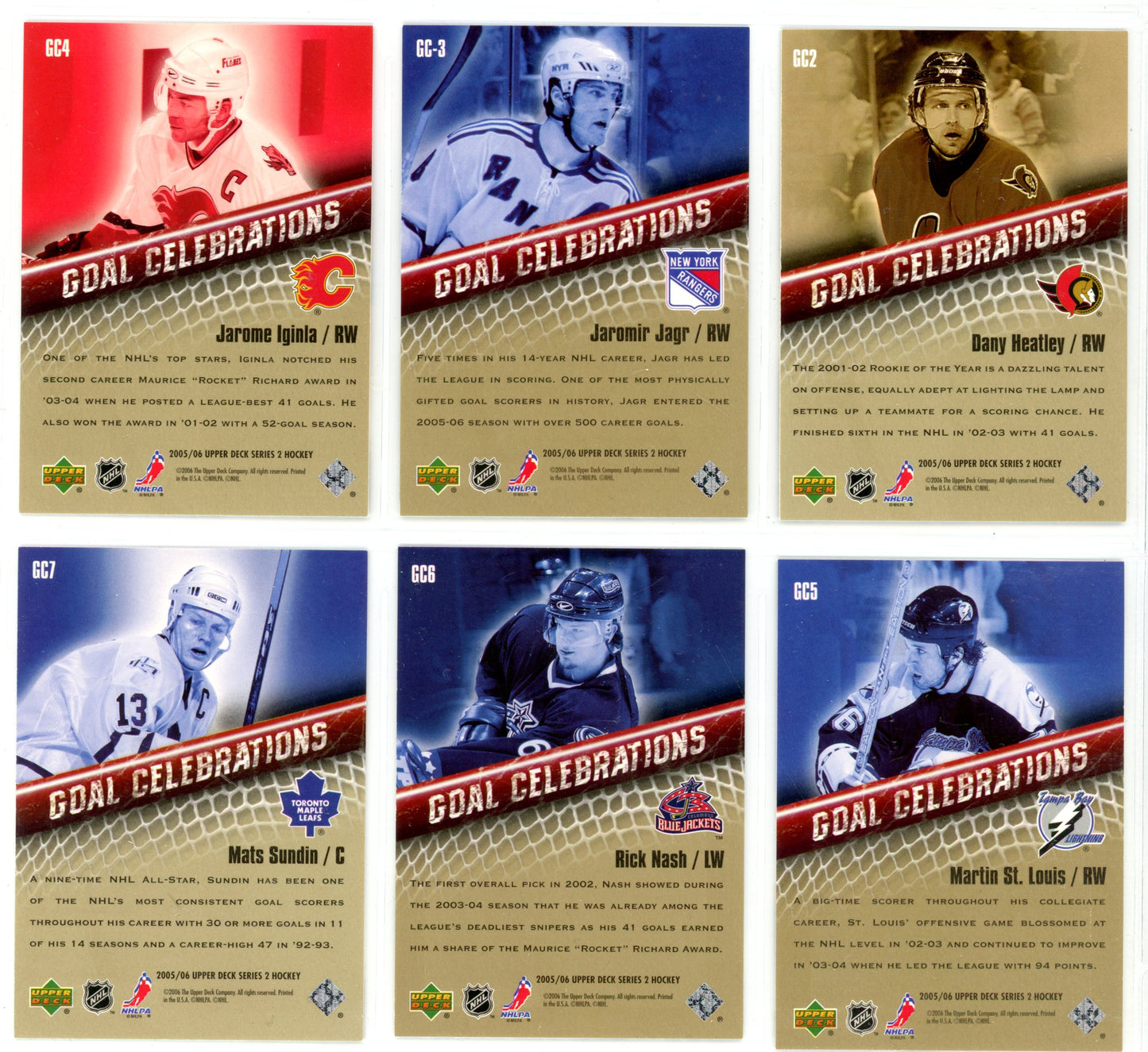2005/06 Upper Deck Series One & Two Master Set (601 Cards) All Young Guns & Inserts Crosby, Ovechkin PSA 9