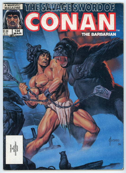 Marvel Magazine The Savage Sword of Conan the Barbarian Volume 1 No. 134 (March 1987)