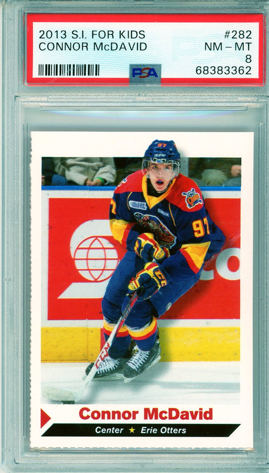 2013 S.I. for Kids Connor McDavid #282 Graded Hockey Card PSA 8