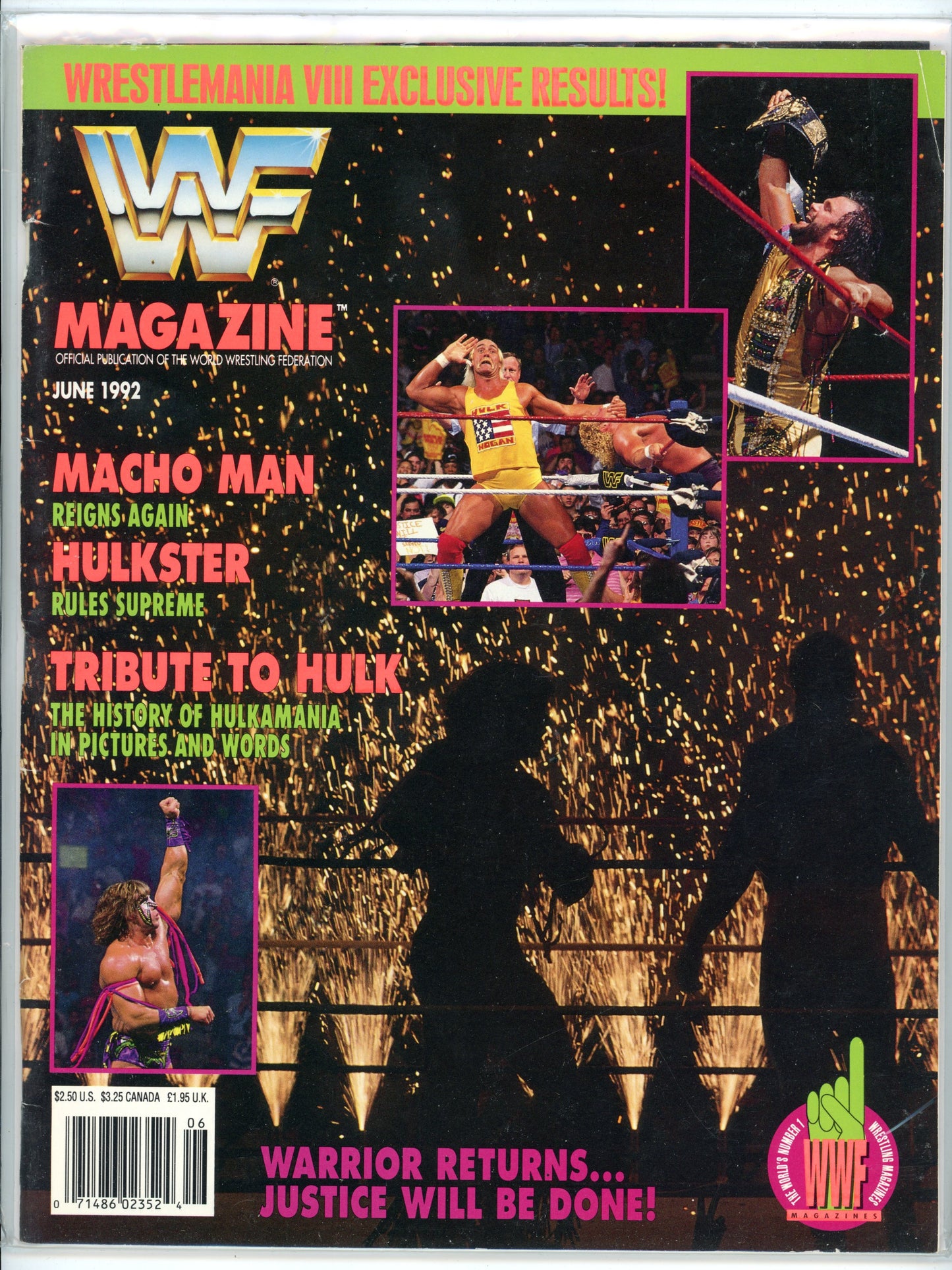 WWF Magazine Vintage Wrestling Magazine (June, 1992) "Macho Man" Randy Savage