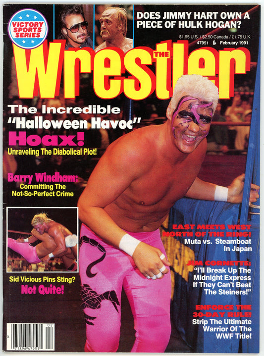 The Wrestler Vintage Wrestling Magazine (February, 1991) Sting