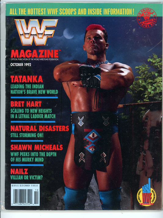 WWF Magazine Vintage Wrestling Magazine (October, 1992) Tatanka