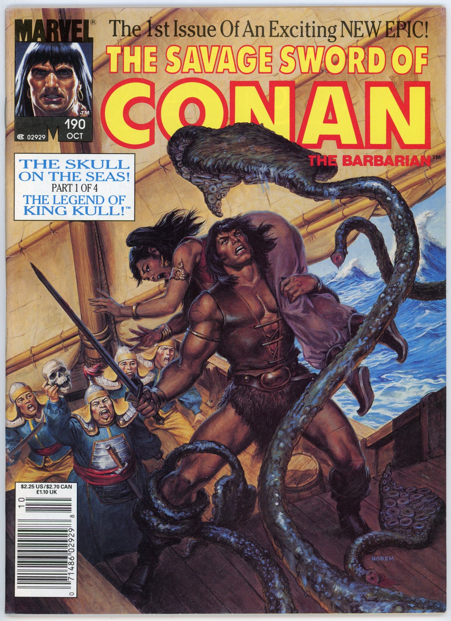 Marvel The Savage Sword of Conan the Barbarian Volume 1 No. 190 (October 1991)