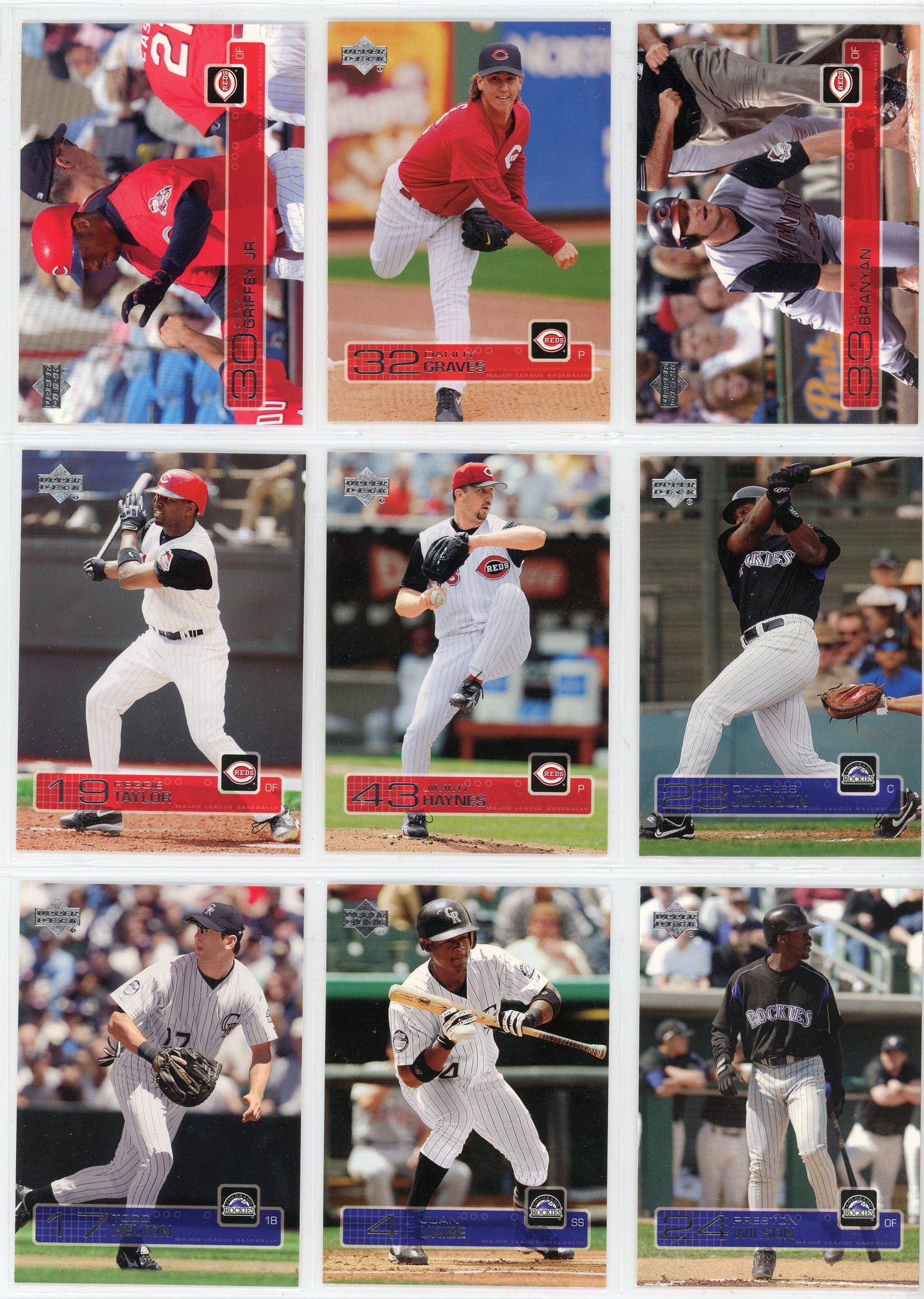 2003 Upper Deck MLB Baseball Series 1 & 2 Complete Set (540 Cards)