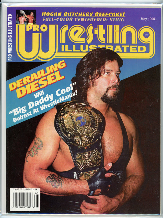 Pro Wrestling Illustrated Vintage Magazine (May, 1995) "Big Daddy Cool" Diesel