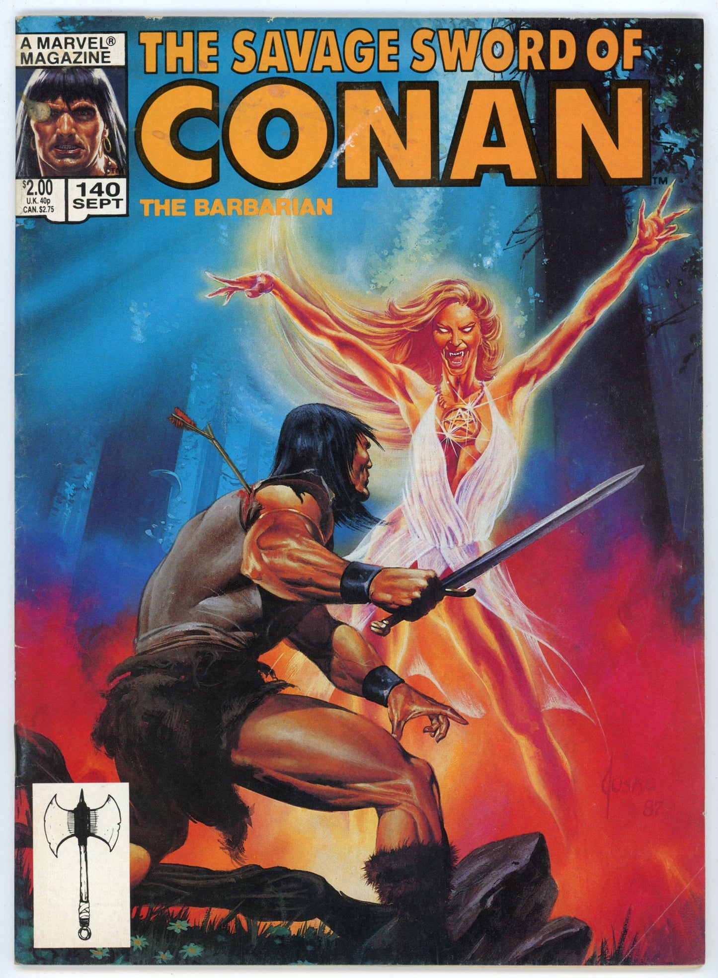 Marvel Magazine The Savage Sword of Conan the Barbarian Volume 1 No. 140 (September 1987)