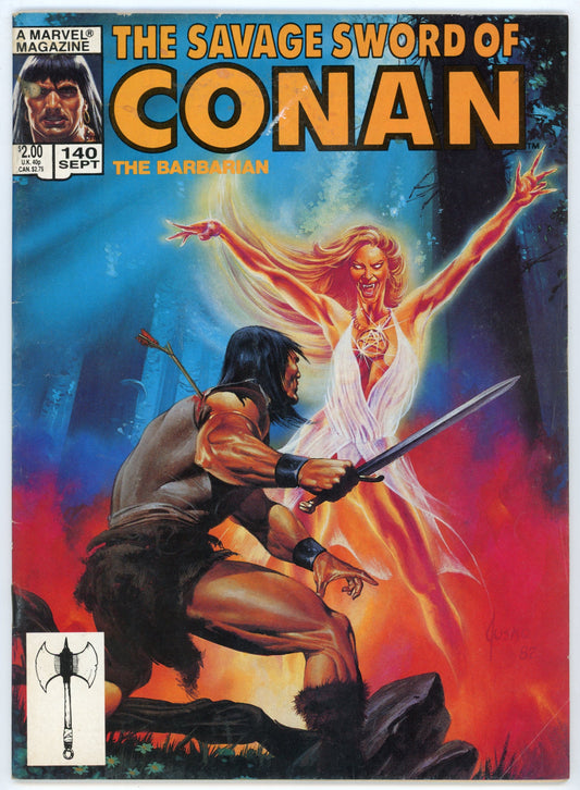 Marvel Magazine The Savage Sword of Conan the Barbarian Volume 1 No. 140 (September 1987)
