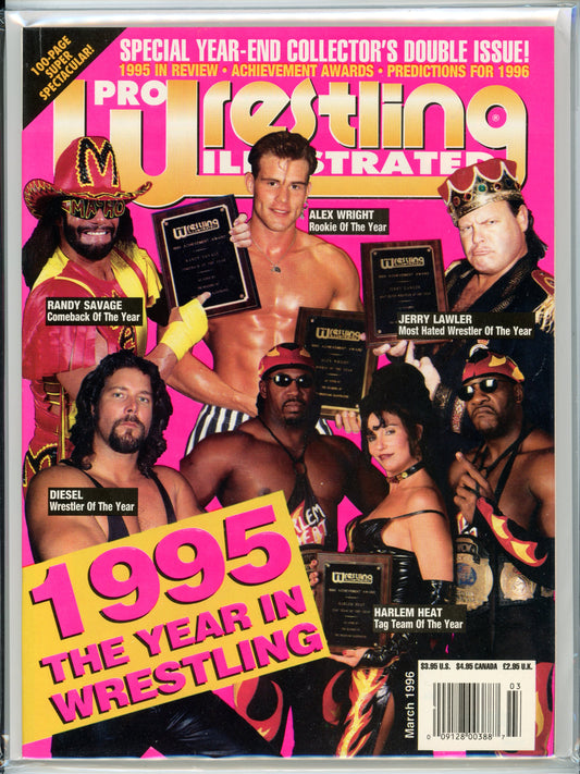 Pro Wrestling Illustrated Vintage Magazine (March, 1996) Special Year-End Collector's Double Issue