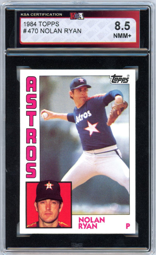 1984 Topps Nolan Ryan #470 Graded Baseball Card KSA 8.5