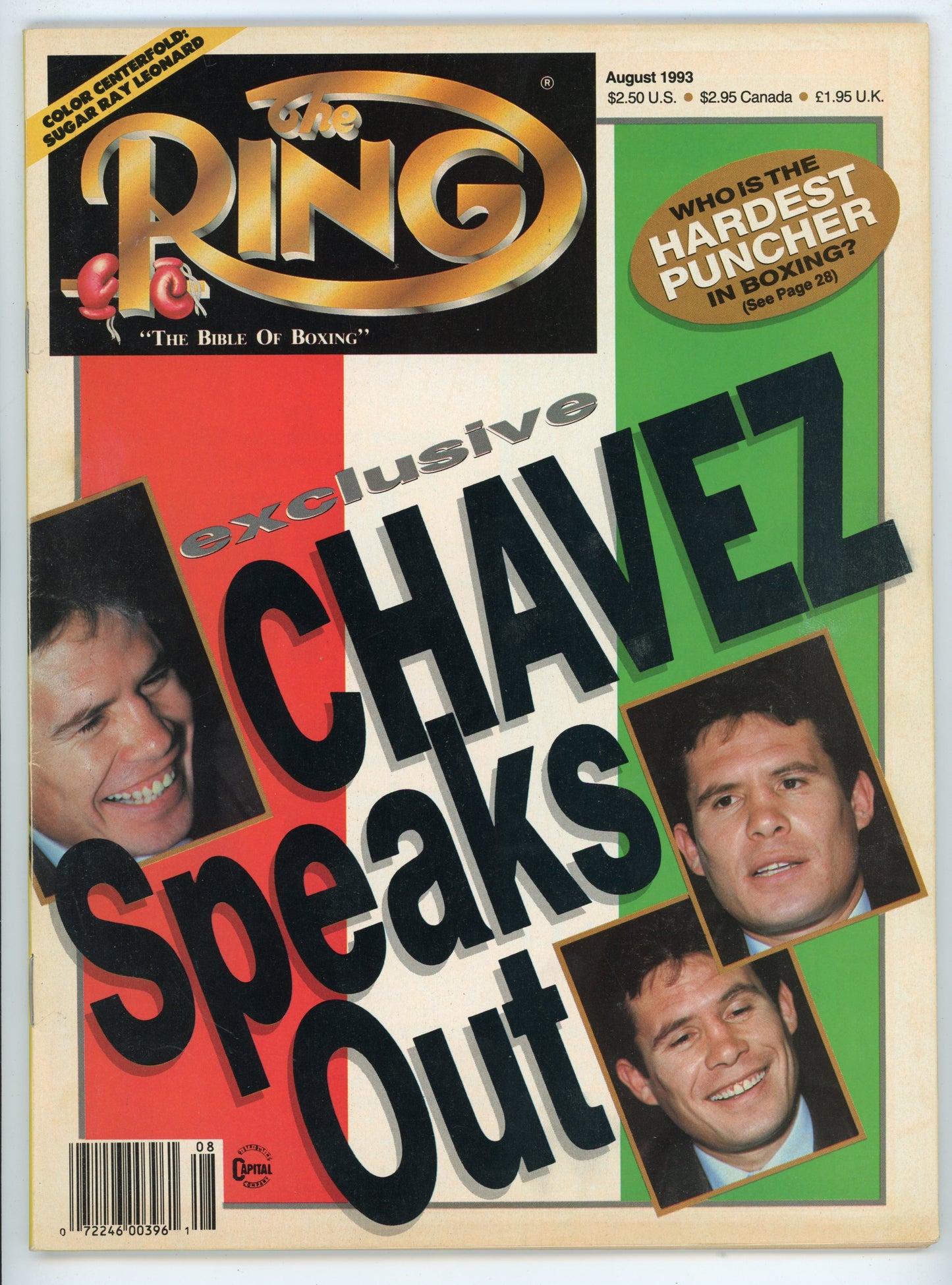 The Ring Vintage Boxing Magazine (August 1993) Chavez Exclusive