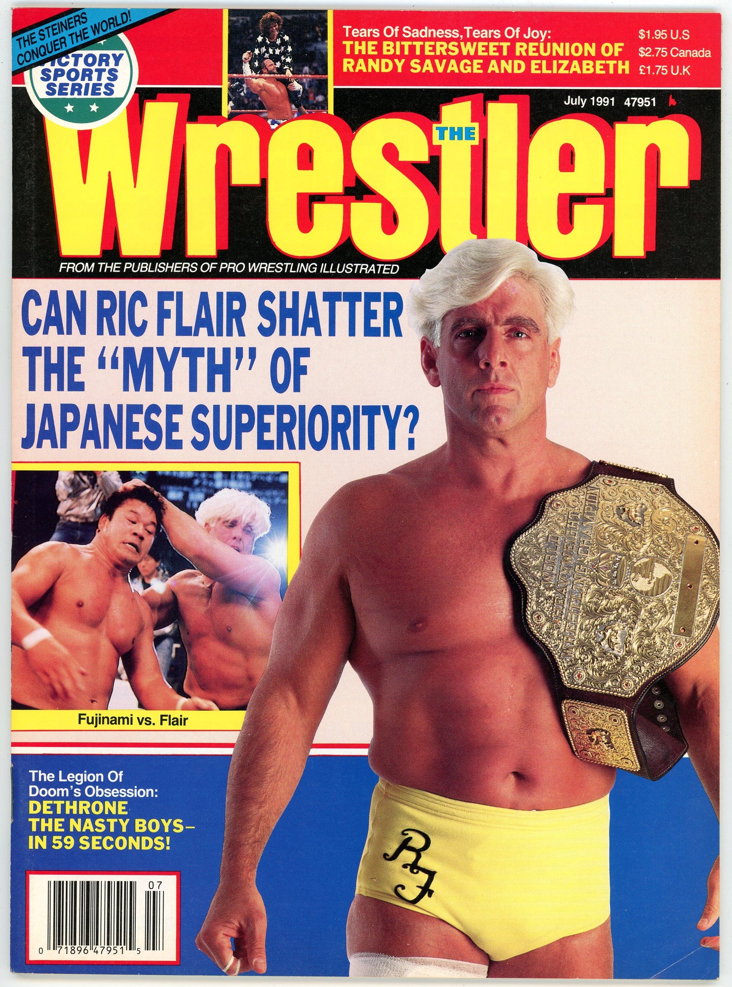 The Wrestler Vintage Wrestling Magazine (July, 1991) Ric Flair