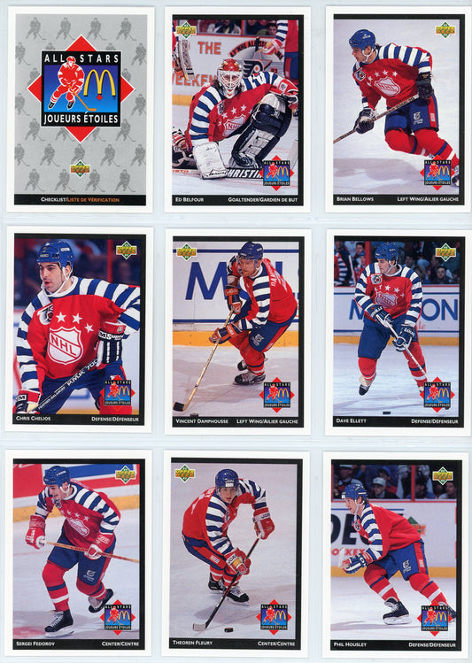1992/93 Upper Deck McDonald's All-Stars Complete Set (28 Cards) + Holo Inserts (6 Cards)