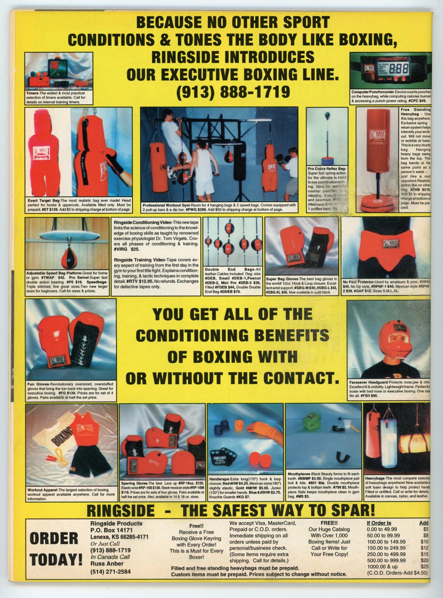 The Ring Vintage Boxing Magazine (August 1993) Chavez Exclusive