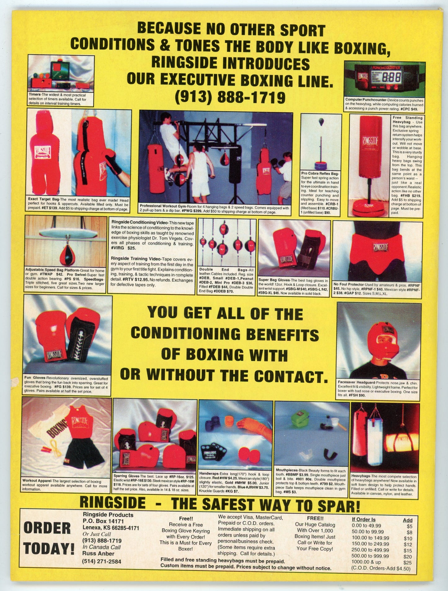 The Ring Vintage Boxing Magazine (November 1993) Julio Cesar Chavez Cover