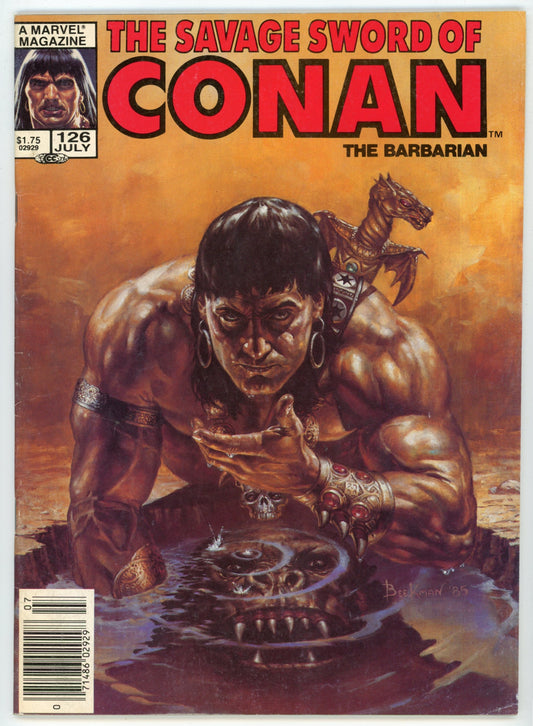 Marvel Magazine The Savage Sword of Conan the Barbarian Volume 1 No. 126 (July 1986)