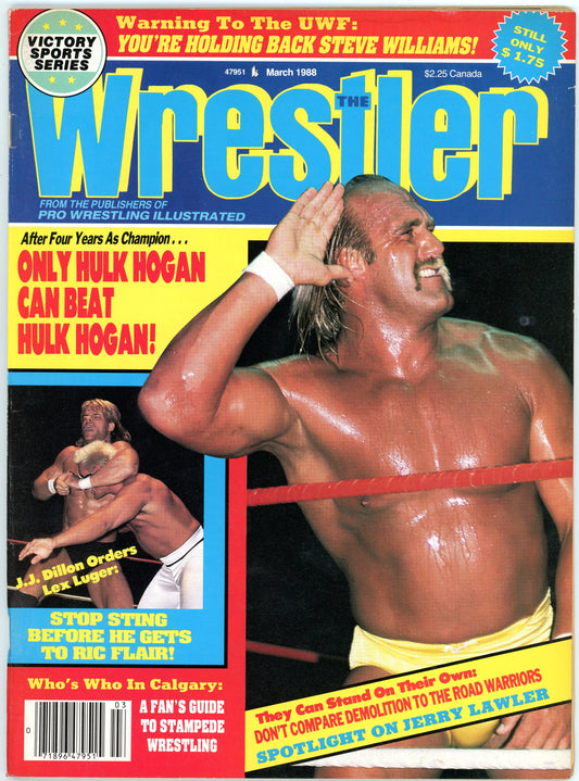 The Wrestler Vintage Wrestling Magazine (March, 1988) Hulk Hogan