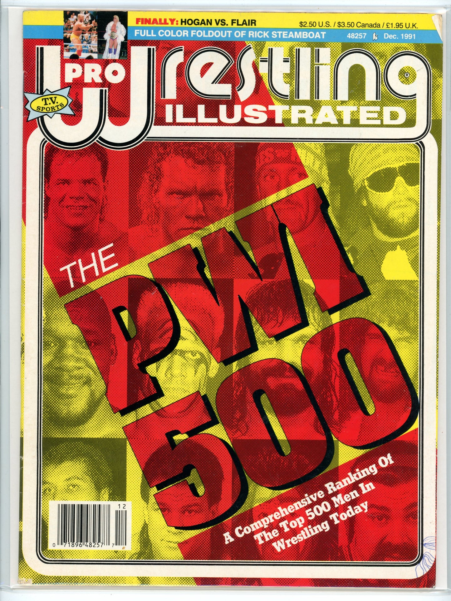 Pro Wrestling Illustrated Vintage Magazine (December, 1991) PWI 500 Ranking Issue