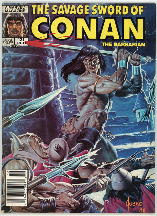 Marvel Magazine The Savage Sword of Conan the Barbarian Volume 1 No. 131 (December 1986)