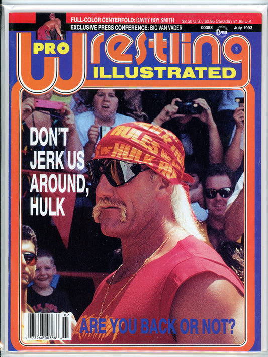 Pro Wrestling Illustrated Vintage Magazine (July, 1993) Hulk Hogan