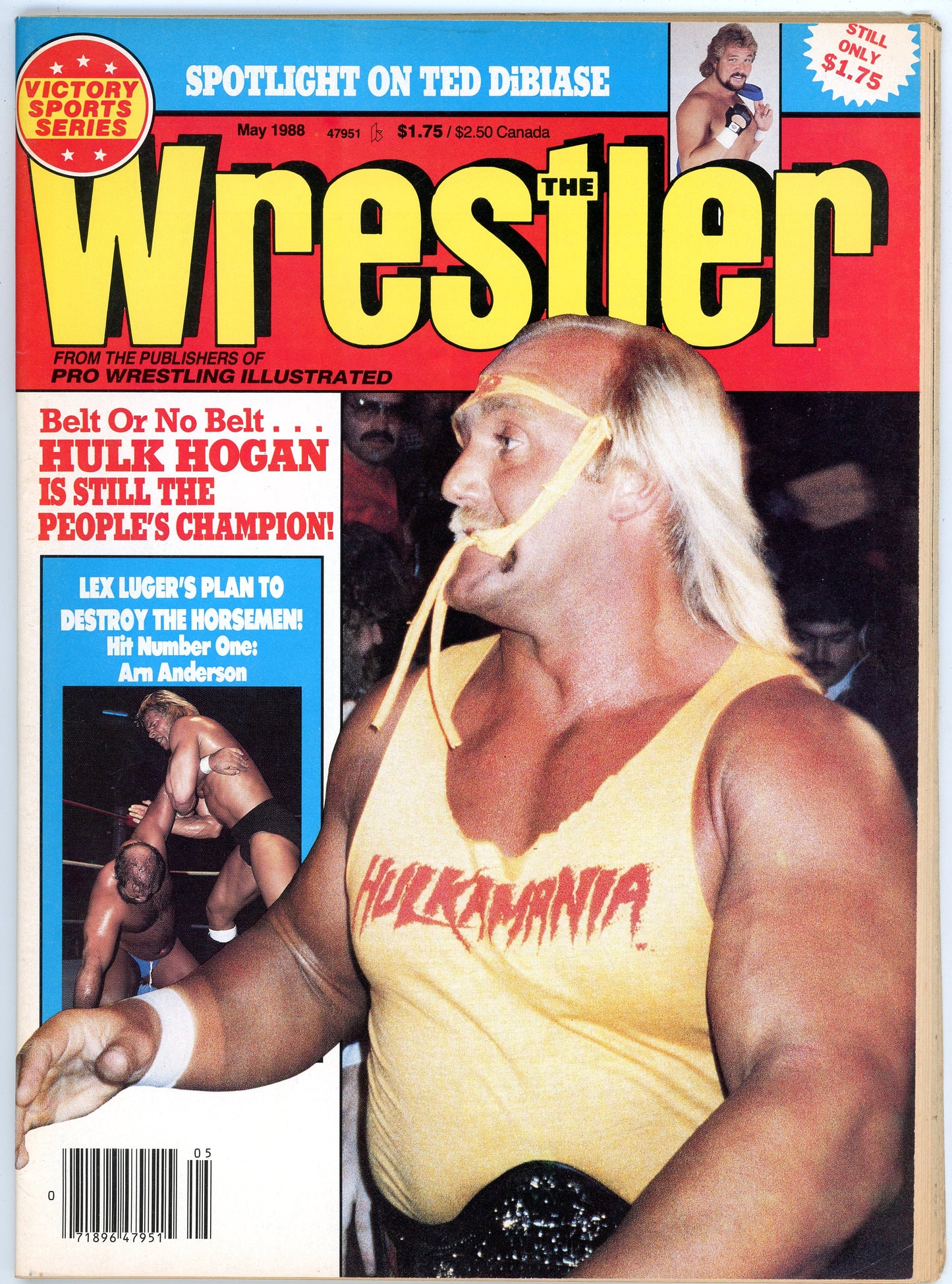 The Wrestler Vintage Wrestling Magazine (May, 1988) Hulk Hogan