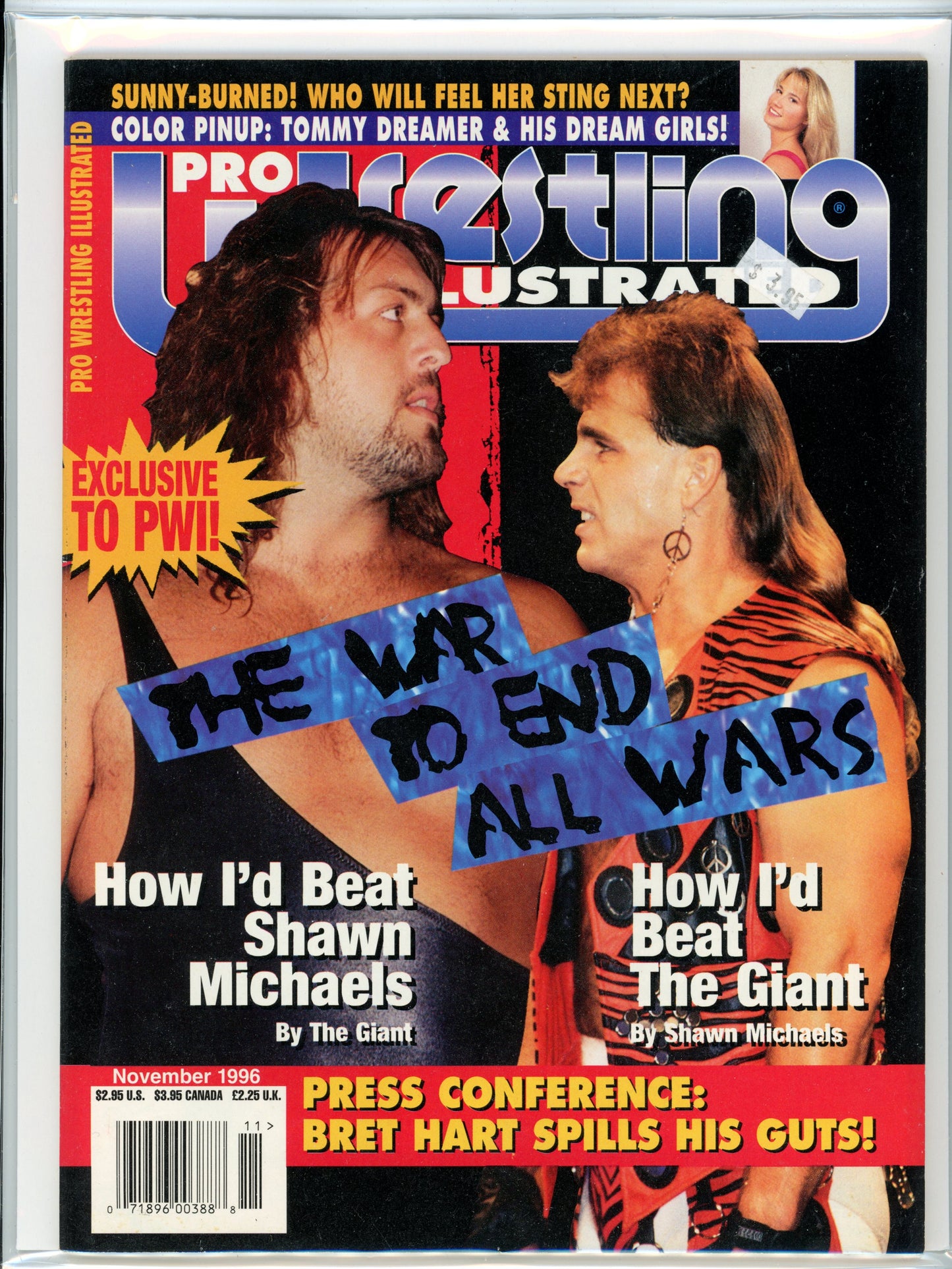 Pro Wrestling Illustrated Vintage Magazine (November, 1996) Shawn Michaels, The Giant/Big Show