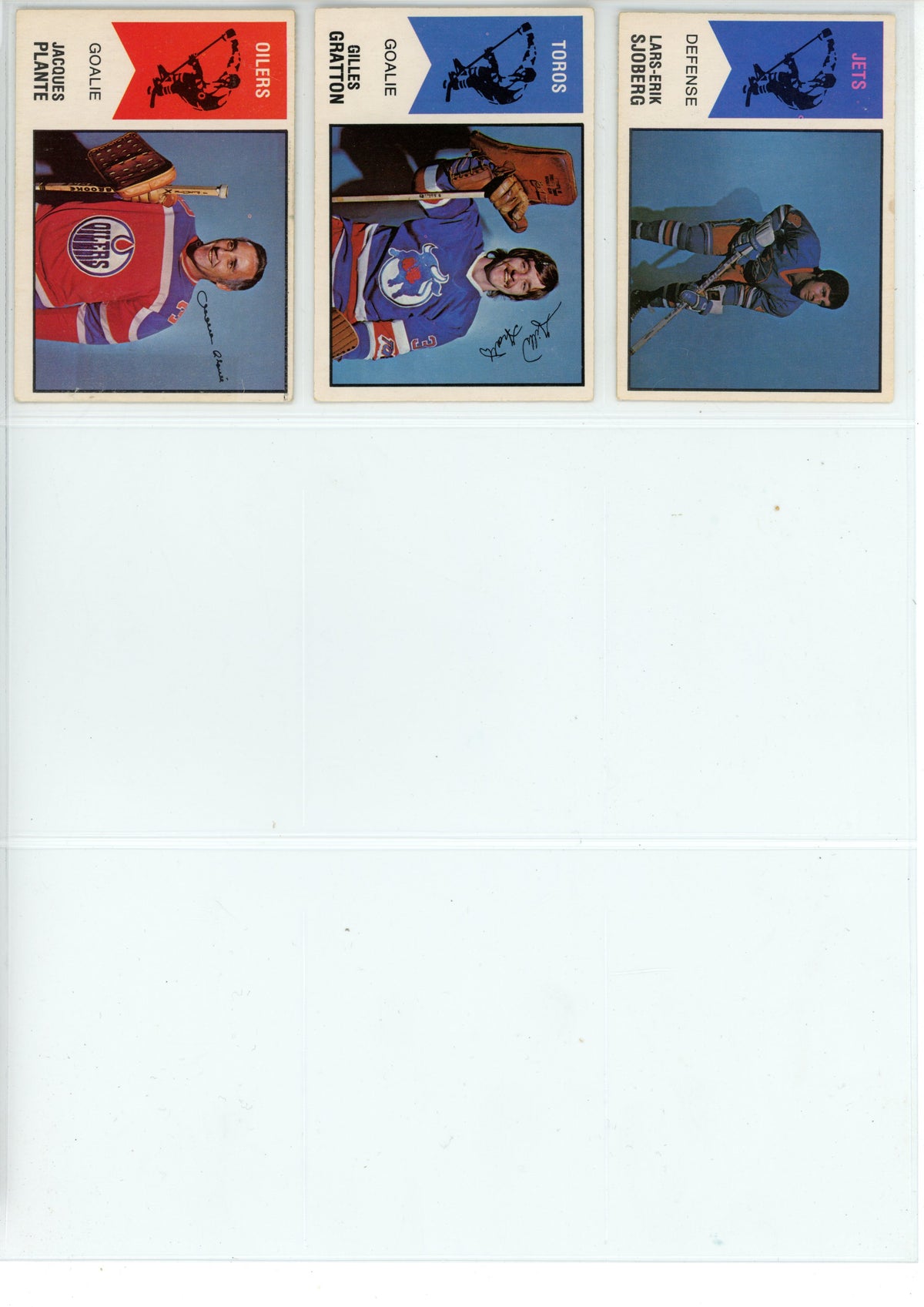 1974/75 O-Pee-Chee WHA Hockey Trading Card Complete Set (66 Cards) - EX/EX+