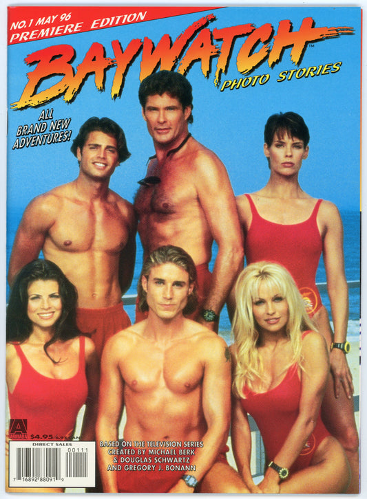 Baywatch Photo Stories No. 1 Vintage Magazine (May 1996) Premiere Issue