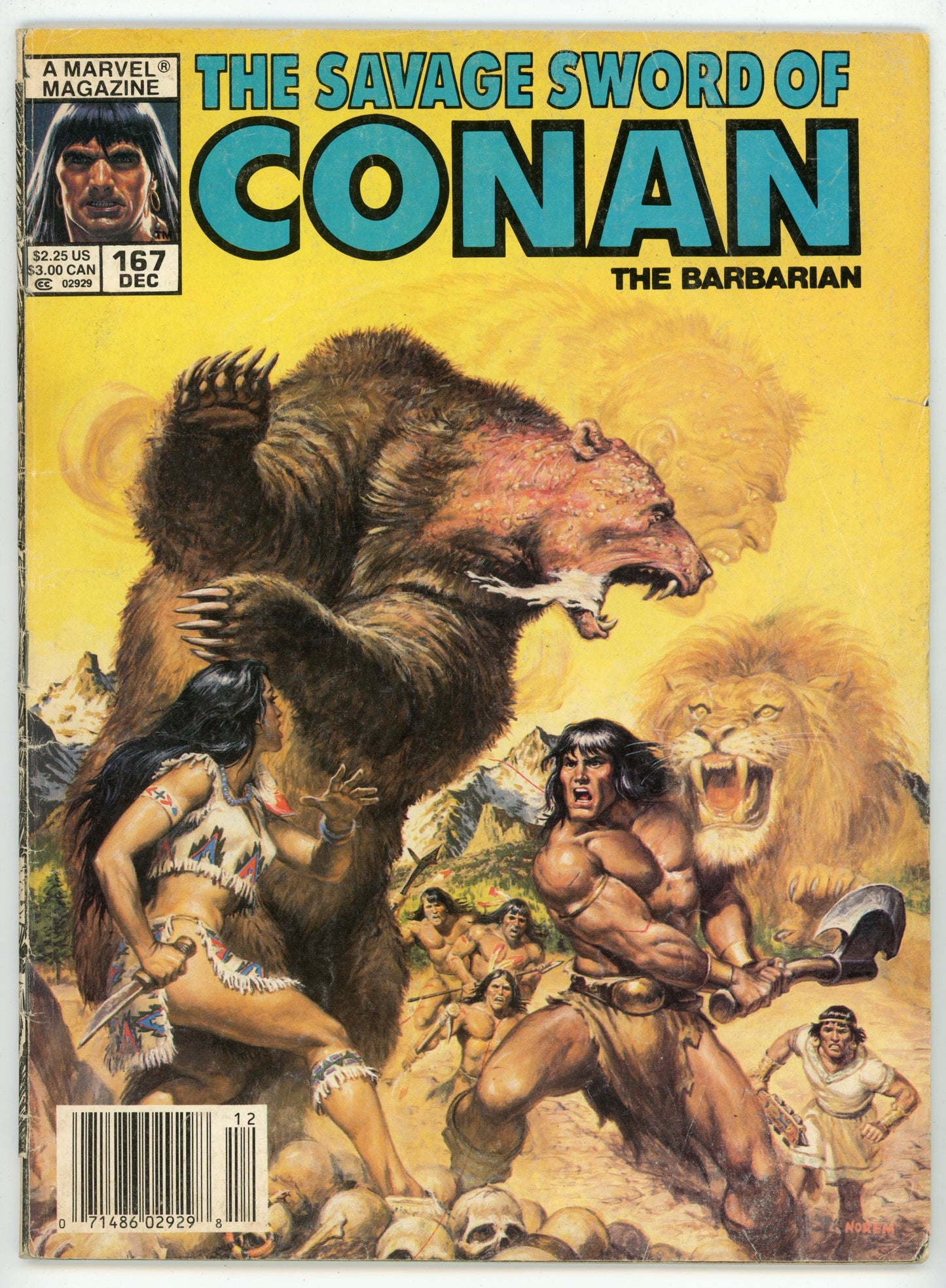 Marvel Magazine The Savage Sword of Conan the Barbarian Volume 1 No. 167 (December 1989)