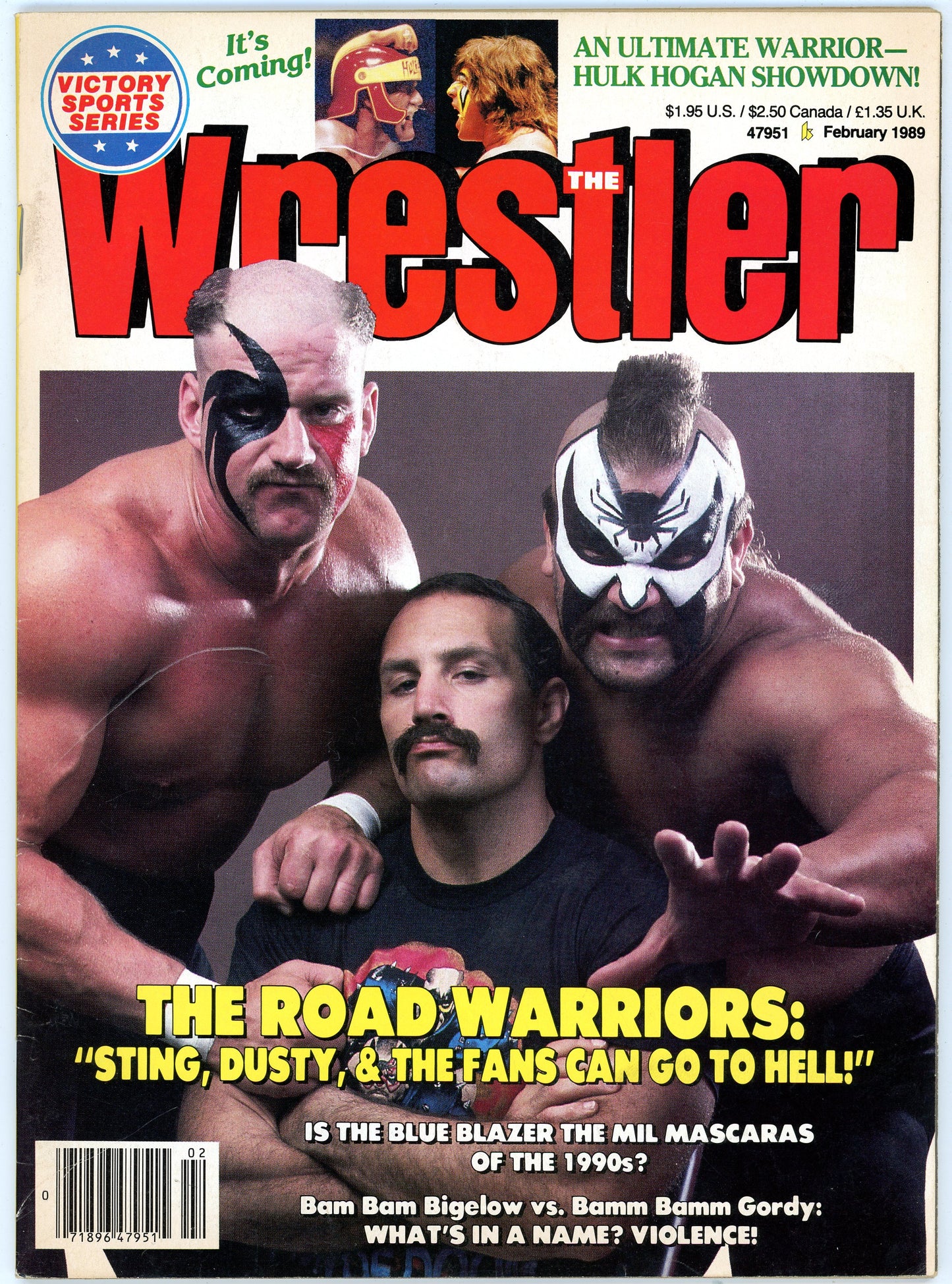 The Wrestler Vintage Wrestling Magazine (February, 1989) The Road Warriors