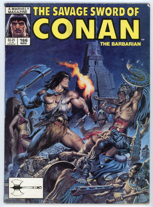 Marvel Magazine The Savage Sword of Conan the Barbarian Volume 1 No. 166 (November 1989)