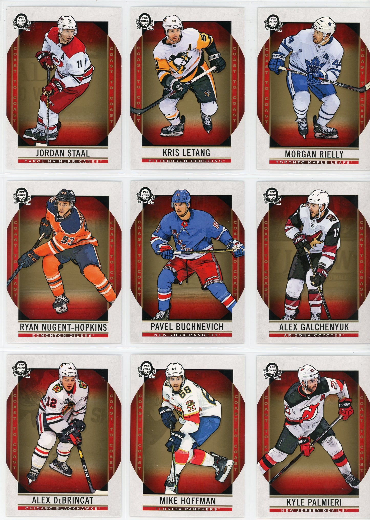 2018/19 OPC O-Pee-Chee Coast to Coast Hockey Complete Set (210 Cards)