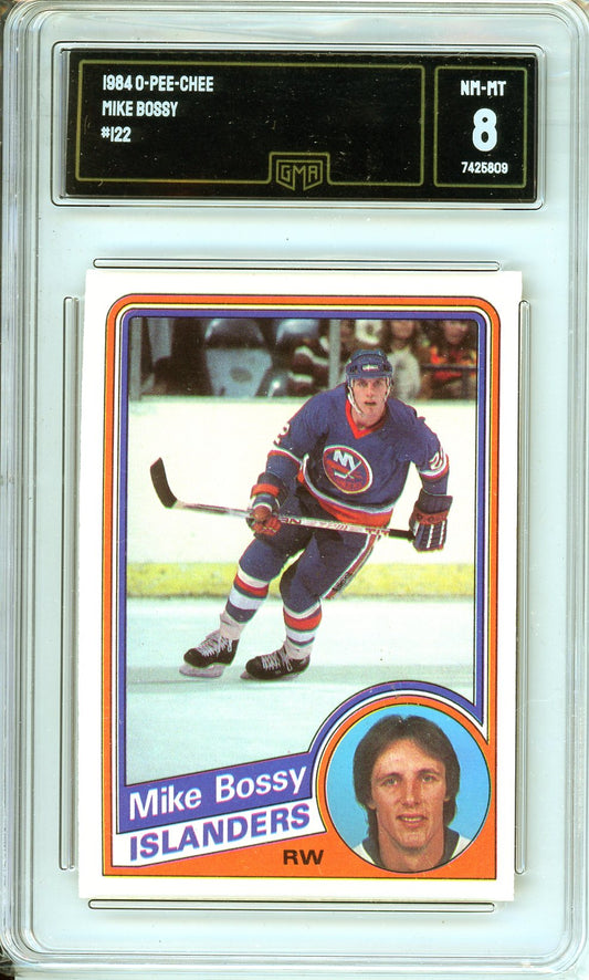 1984 OPC Mike Bossy #122 Graded Card GMA 8