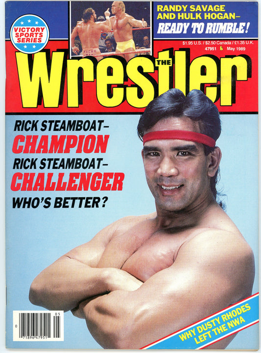 The Wrestler Vintage Wrestling Magazine (May, 1989) Rick Steamboat