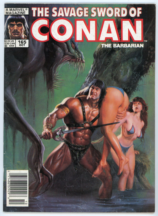 Marvel Magazine The Savage Sword of Conan the Barbarian Volume 1 No. 165 (October 1989)