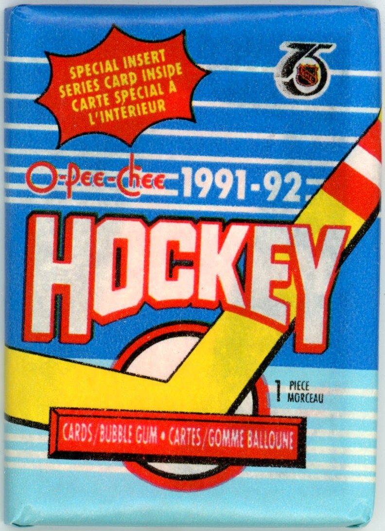 1991/92 OPC O-Pee-Chee NHL Hockey Wax Pack