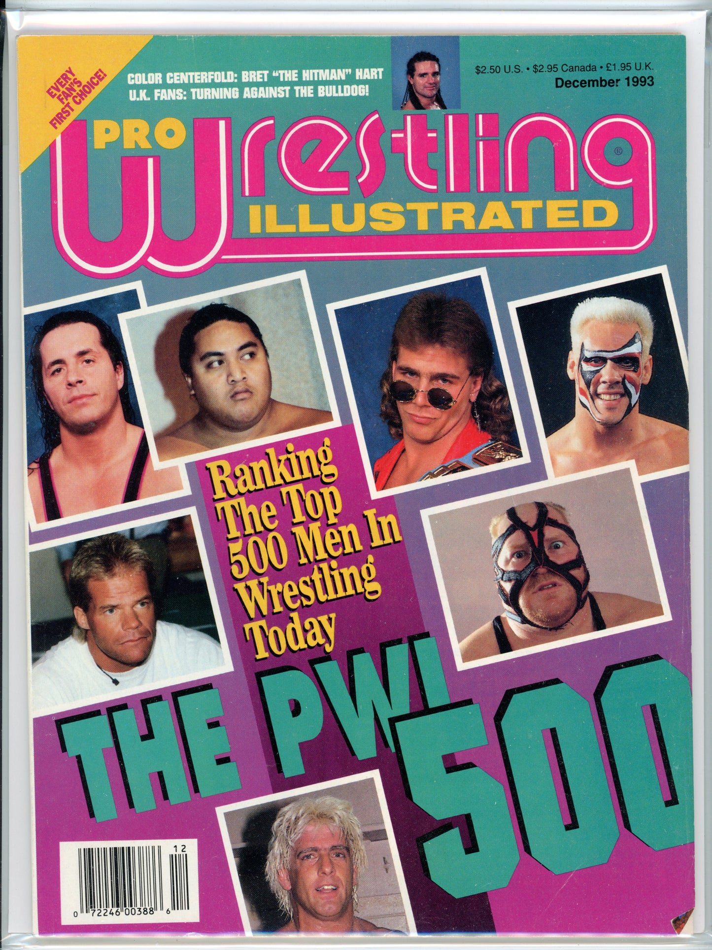 Pro Wrestling Illustrated Vintage Magazine (December, 1993) PWI 500 Ranking Issue